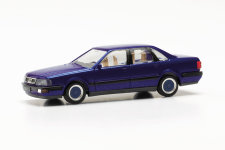 Herpa 033961-002 - H0 - Audi V8, Limousine mit BBS-Felgen - metallic blau